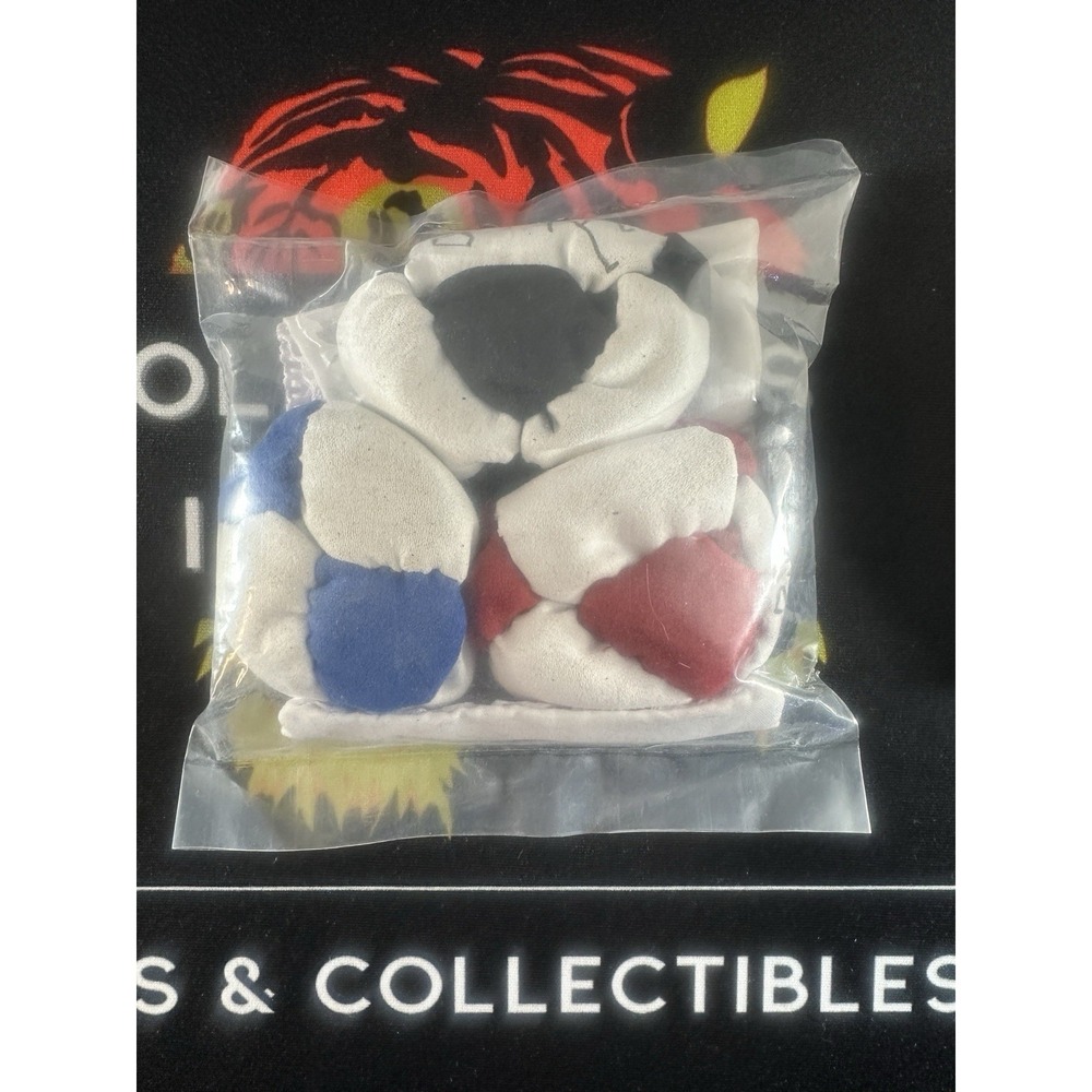World Footbag DirtBag Blue Red And White Bundle Hacky Sack + Carrying Pouch NEW